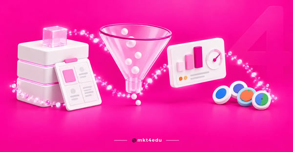 Como começar um negócio online: blocos 3D de fundação, funil de vidro e fichas de canal