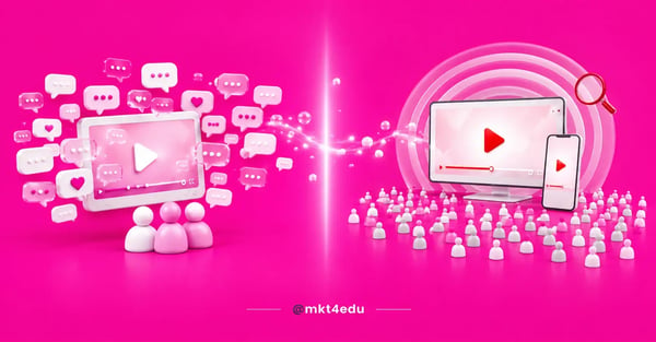 Bilibili vs YouTube comparison showing both video platforms' icons