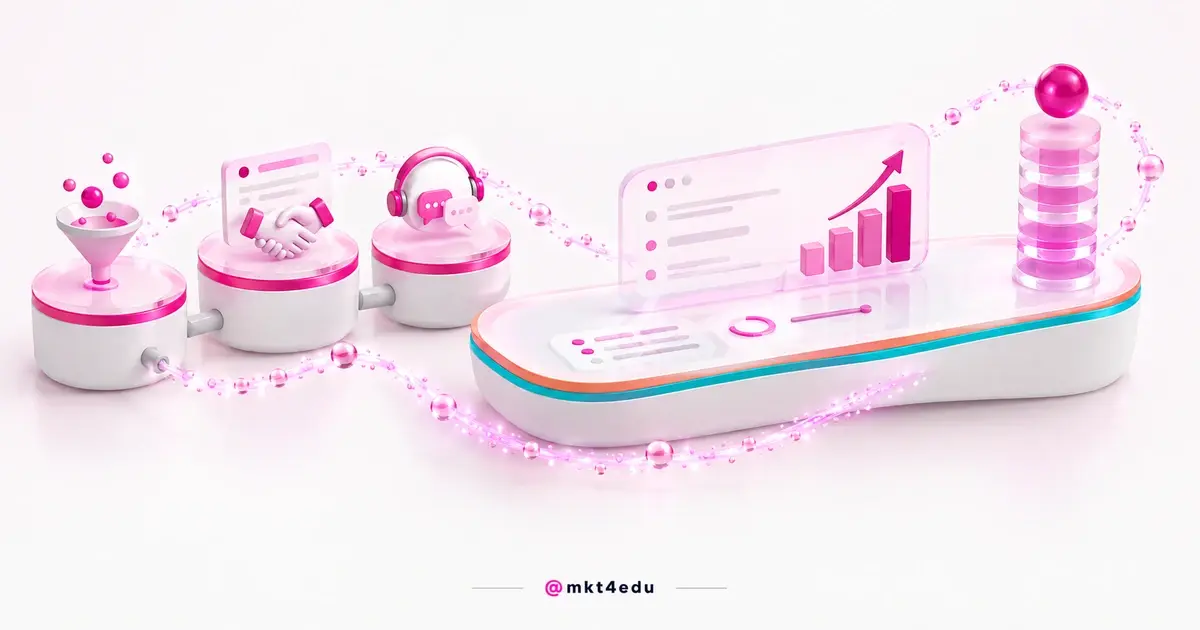 Single Revenue Operations dashboard with marketing, sales and service under one revenue target
